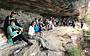 Tour group in a cave